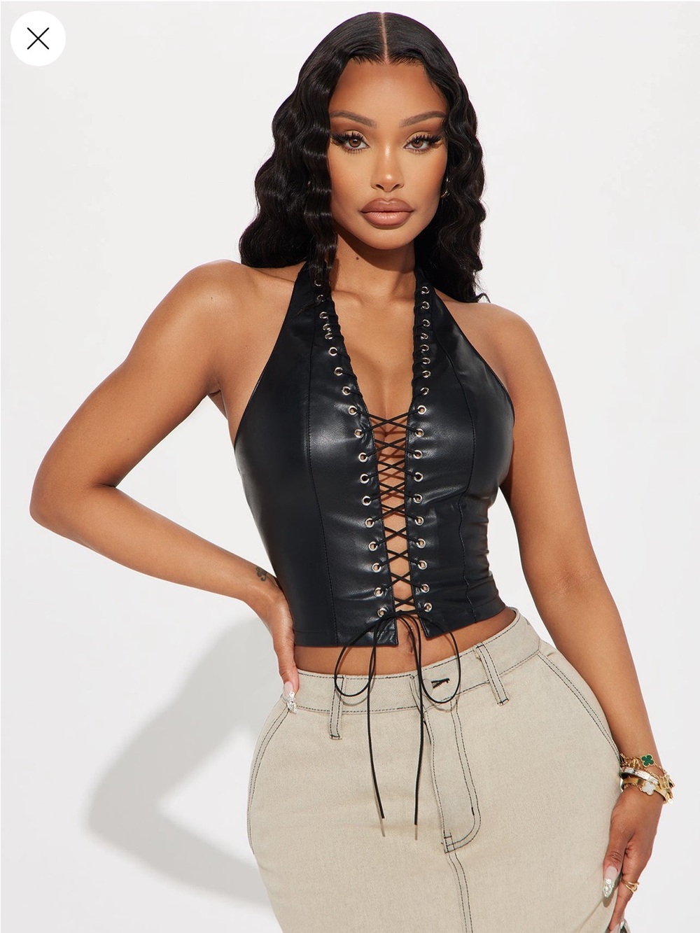 Fashion Nova Leather Top